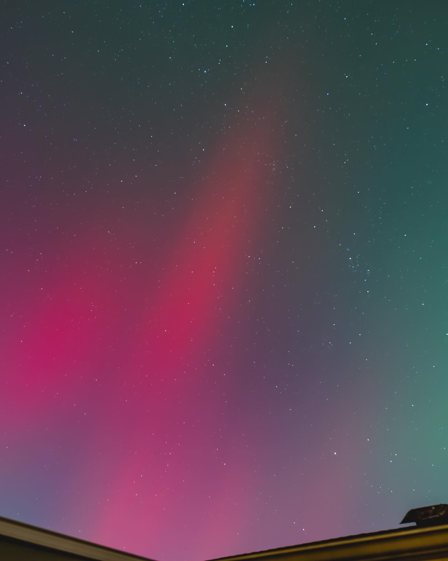 Aurora borealis glowing across a night sky